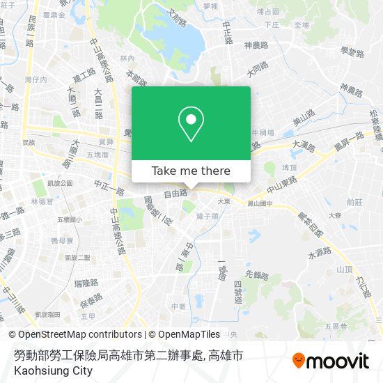 勞動部勞工保險局高雄市第二辦事處地圖