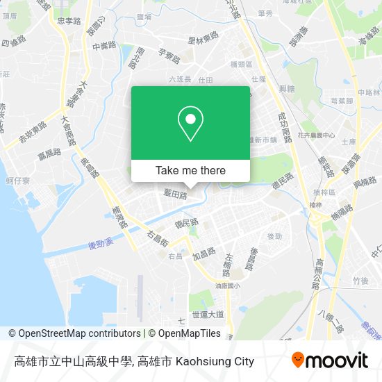 高雄市立中山高級中學地圖