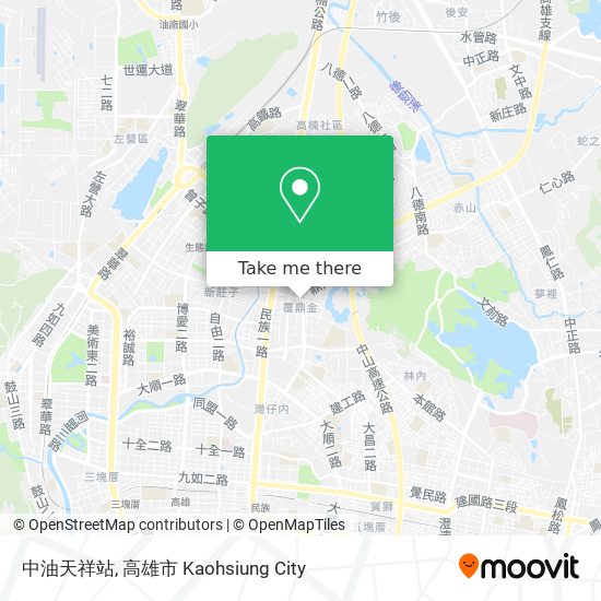 中油天祥站 map
