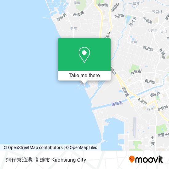 蚵仔寮漁港地圖