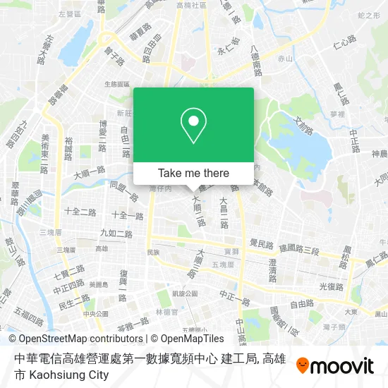 中華電信高雄營運處第一數據寬頻中心   建工局 map