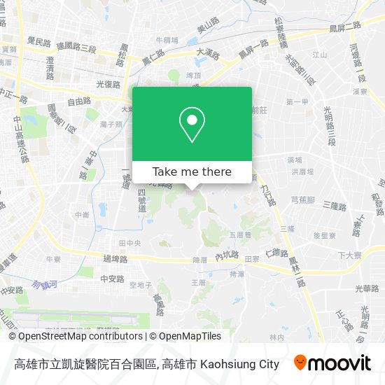 高雄市立凱旋醫院百合園區地圖