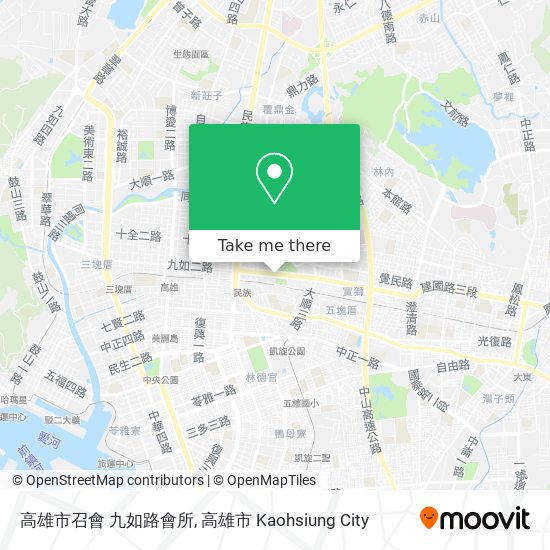 高雄市召會 九如路會所地圖