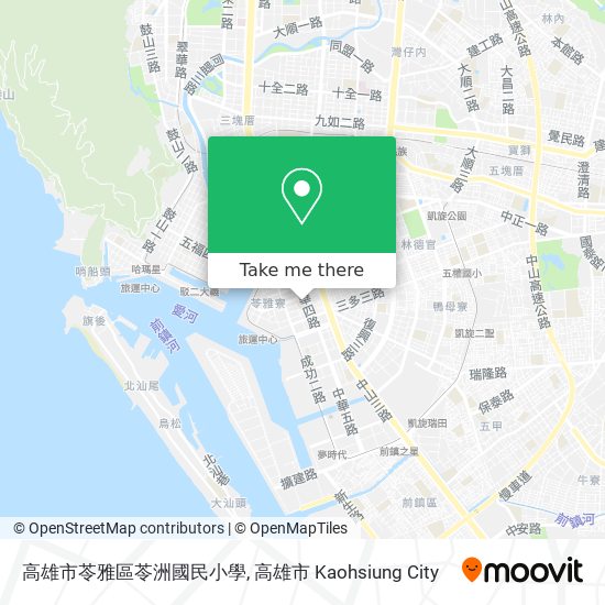 高雄市苓雅區苓洲國民小學地圖