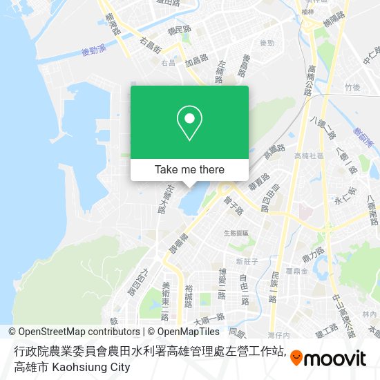 行政院農業委員會農田水利署高雄管理處左營工作站地圖