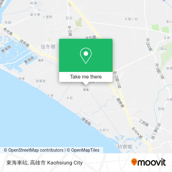 東海車站 map