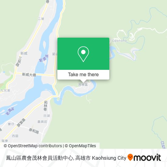鳳山區農會茂林會員活動中心 map