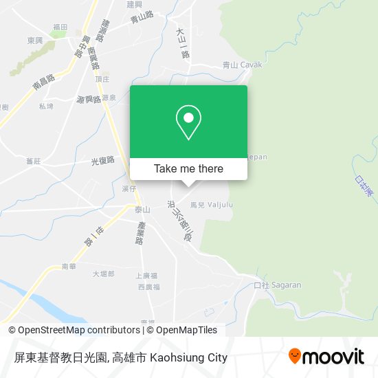 屏東基督教日光園地圖