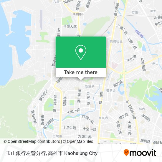 玉山銀行左營分行地圖