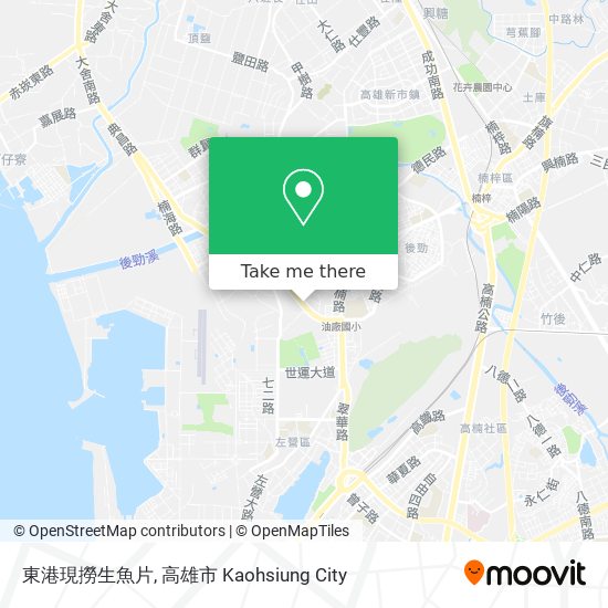 東港現撈生魚片 map