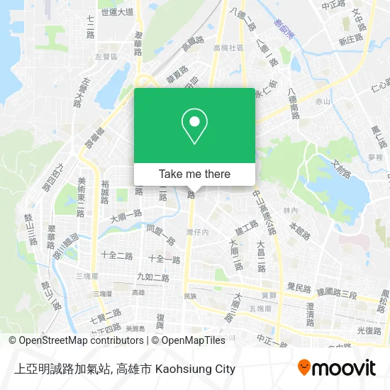 上亞明誠路加氣站 map