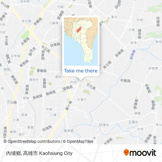內埔鄉地圖
