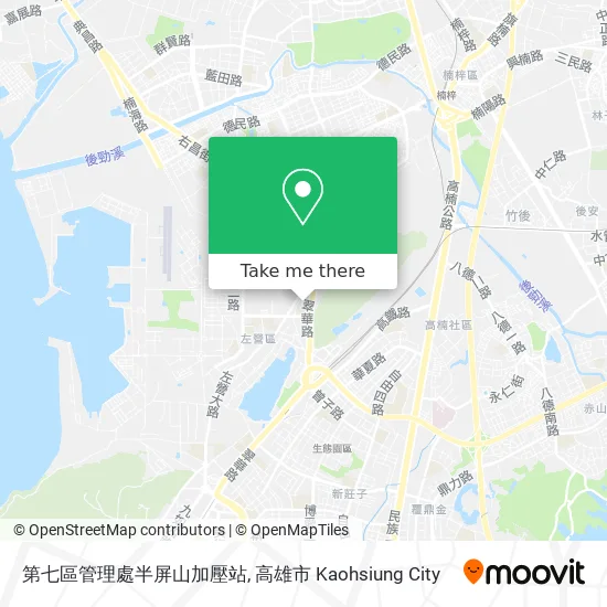 第七區管理處半屏山加壓站地圖
