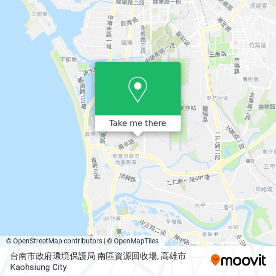 台南市政府環境保護局   南區資源回收場 map