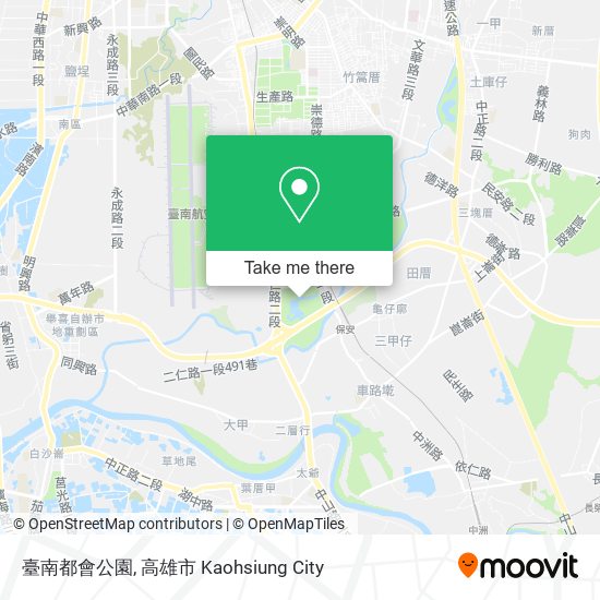 臺南都會公園地圖