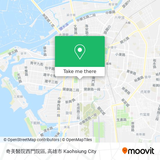 奇美醫院西門院區地圖