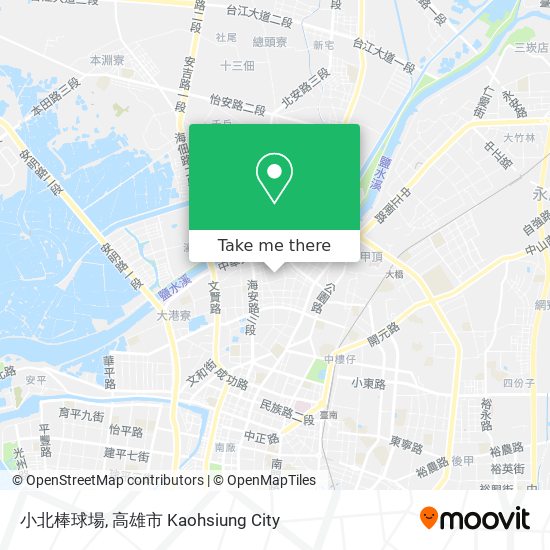 小北棒球場 map