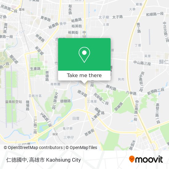 仁德國中 map