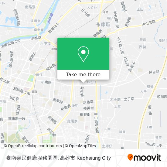 臺南榮民健康服務園區 map