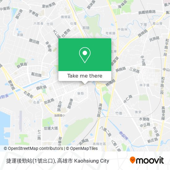 捷運後勁站(1號出口) map