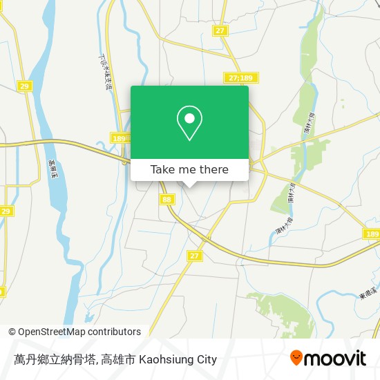 萬丹鄉立納骨塔 map