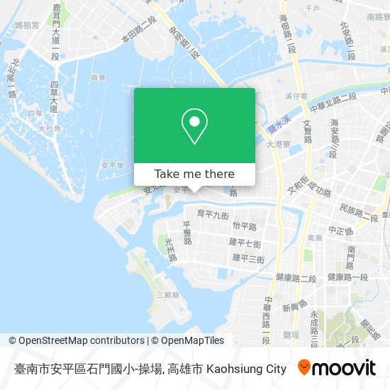 臺南市安平區石門國小-操場地圖