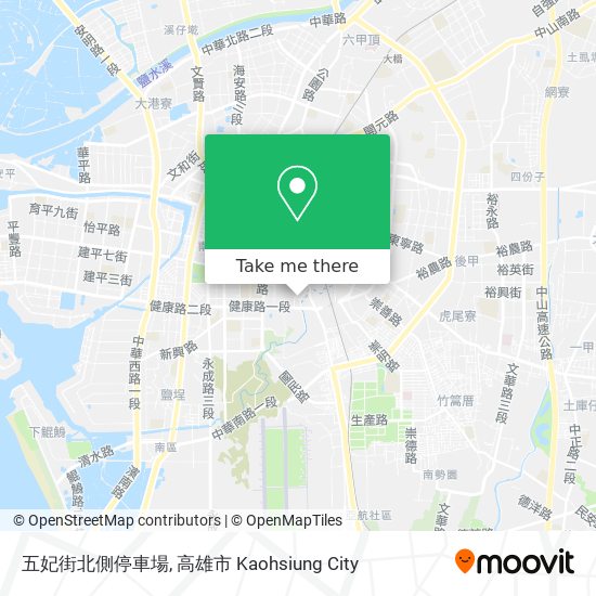 五妃街北側停車場 map