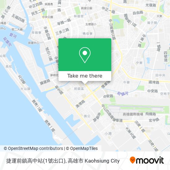 捷運前鎮高中站(1號出口) map