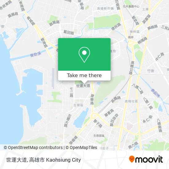 世運大道 map