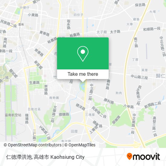 仁德滯洪池地圖