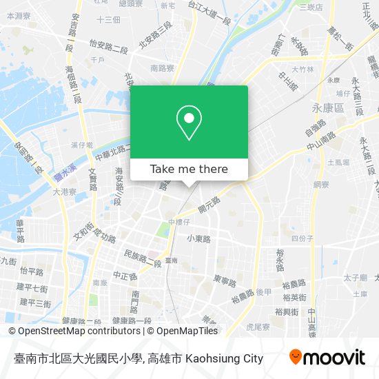 臺南市北區大光國民小學 map