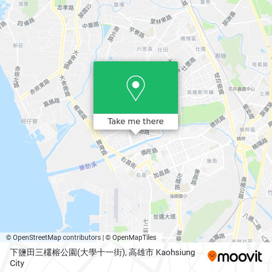 下鹽田三欉榕公園(大學十一街)地圖