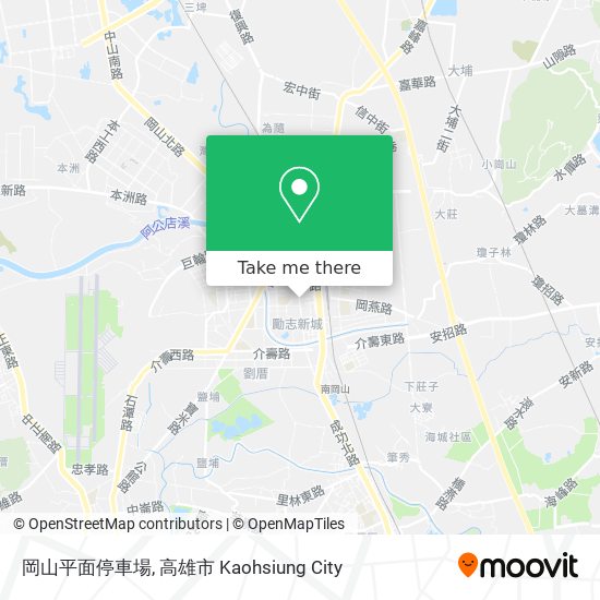 岡山平面停車場 map