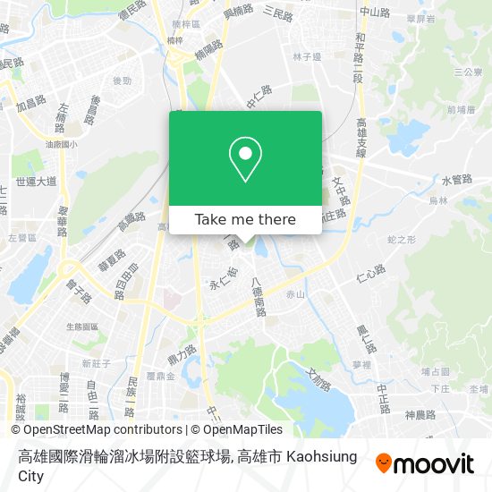 高雄國際滑輪溜冰場附設籃球場地圖