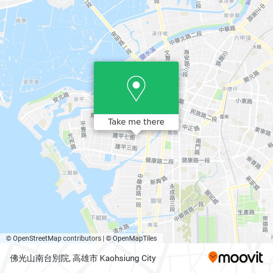 佛光山南台別院地圖
