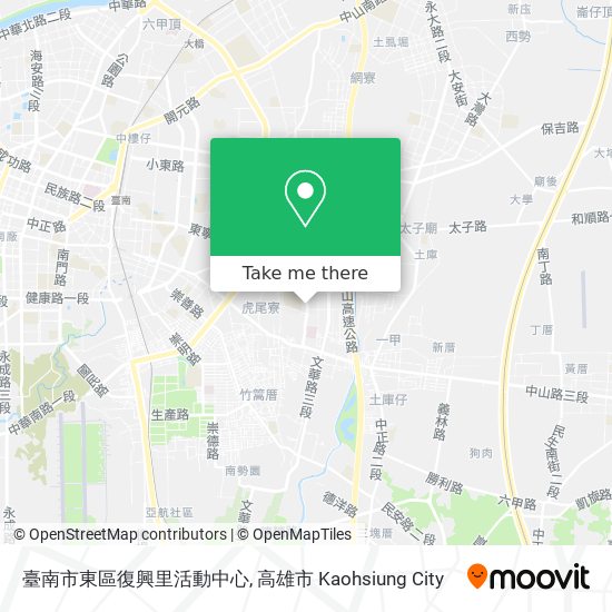 臺南市東區復興里活動中心 map