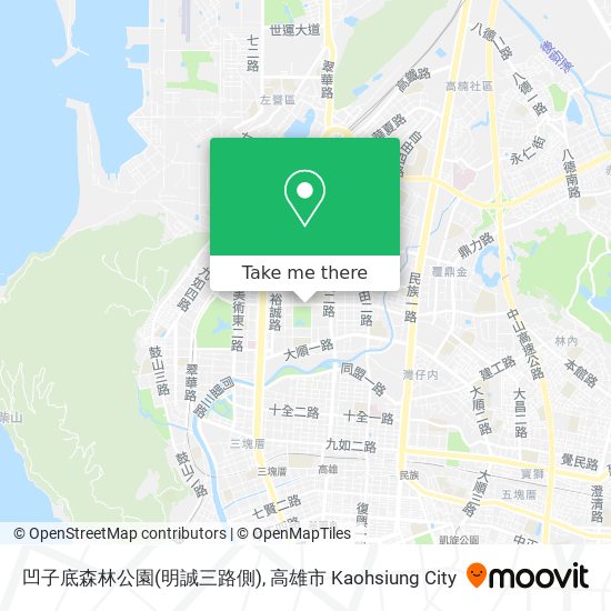 凹子底森林公園(明誠三路側)地圖