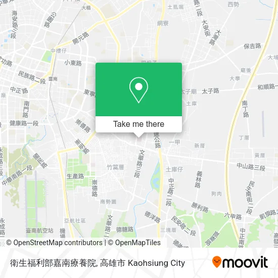 衛生福利部嘉南療養院 map