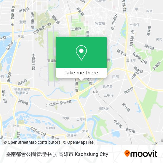 臺南都會公園管理中心 map