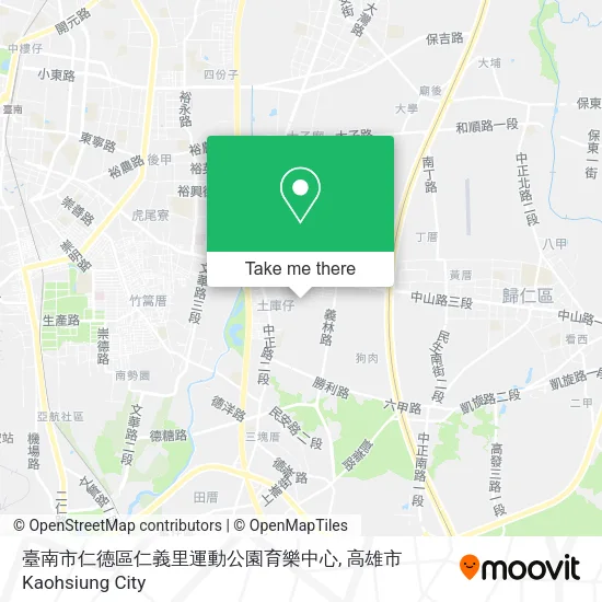 臺南市仁德區仁義里運動公園育樂中心地圖