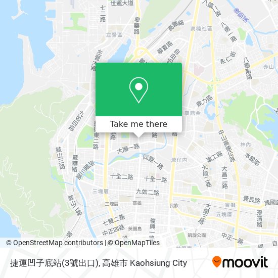 捷運凹子底站(3號出口) map