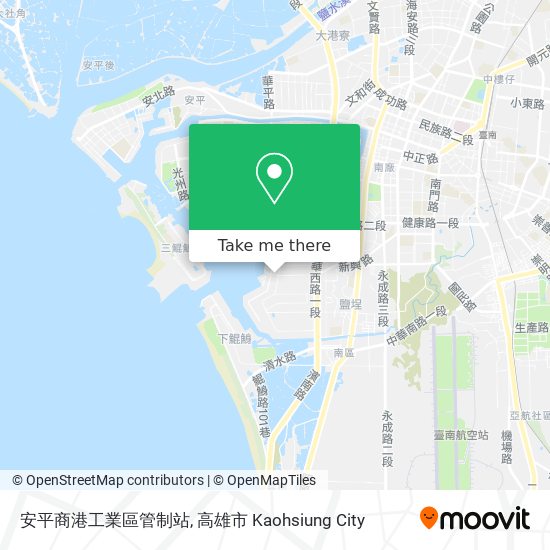 安平商港工業區管制站 map