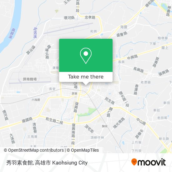 秀羽素食館 map