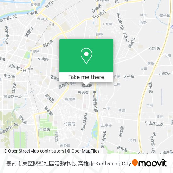 臺南市東區關聖社區活動中心 map