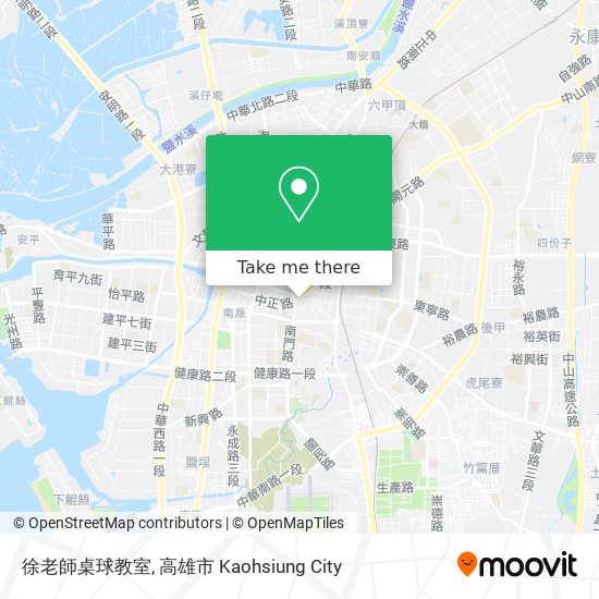 徐老師桌球教室 map