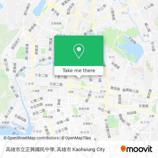 高雄市立正興國民中學地圖