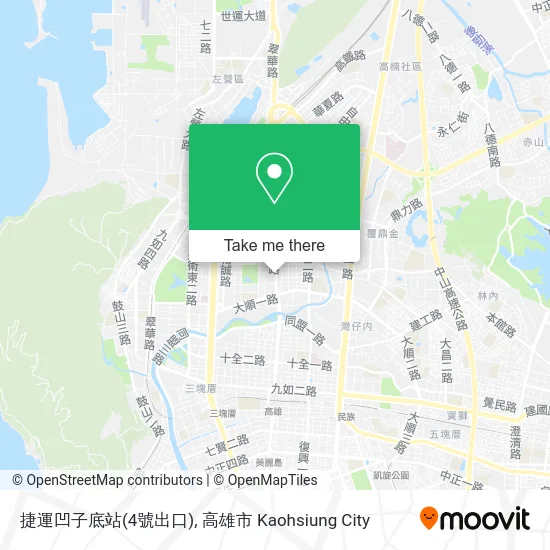 捷運凹子底站(4號出口) map