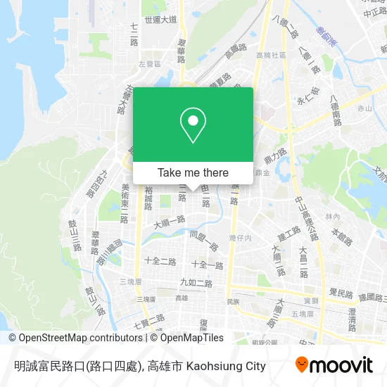 明誠富民路口(路口四處) map