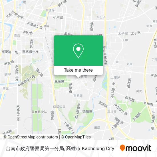 台南市政府警察局第一分局地圖