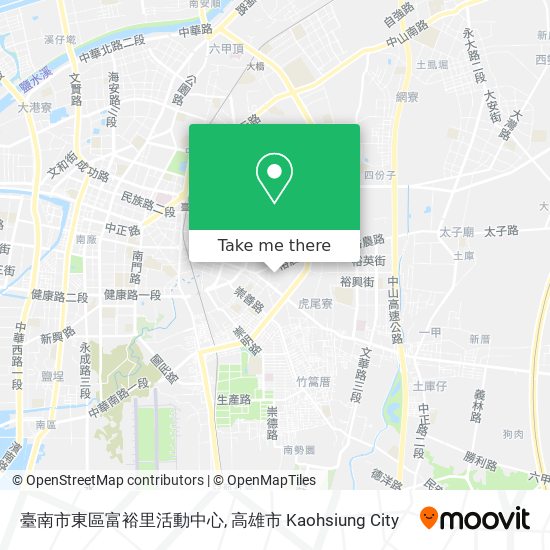 臺南市東區富裕里活動中心 map